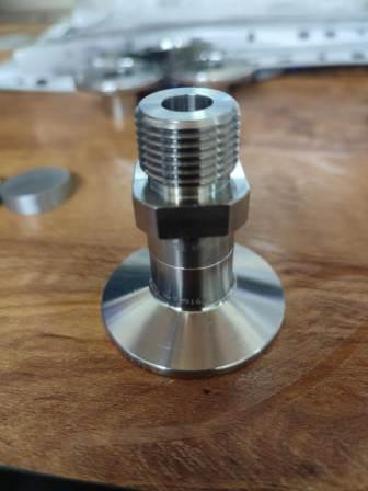 1-inch nipple with a TC (Tri-Clamp) end